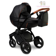 Verdi Futuro Premium 3-1 Cuba Black (melna Eco-āda), bērnu rati trīs vienā Verdi Futuro Premium 3-1 Cuba Black (melna Eco-āda), bērnu rati trīs vienā