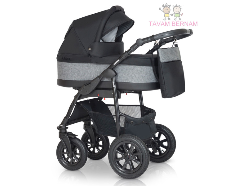 Verdi Laser Black collection bērnu universālie ratiņi 3in1 06 Verdi Laser Black collection bērnu universālie ratiņi 3in1 06