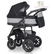 Verdi Laser Black collection bērnu universālie ratiņi 3in1 03