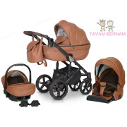 Verdi Mocca universālie bērnu rati 3-1 col.03 Eco Caramel (karamel) - eko-āda Verdi Mocca universālie bērnu rati 3-1 col.03 Eco Caramel (karamel) - eko-āda