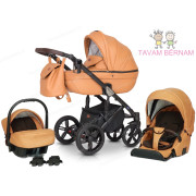 Verdi Mocca universālie bērnu rati 3-1 col.04 Eco Beige (bēša) - eko-āda Verdi Mocca universālie bērnu rati 3-1 col.04 Eco Beige (bēša) - eko-āda