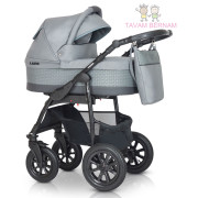 Verdi Laser Black collection bērnu universālie ratiņi 3in1 01 (grey)