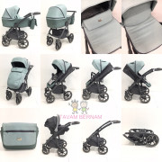 Riko Marla 3-1 05 Basil (mint), bērnu rati Riko
