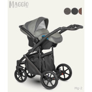 Camarelo Maggio 3-1 Mg-2 (tumši pelēka) bērnu universālie rati Camarelo Maggio 3-1 Mg-2 (tumši pelēka) bērnu universālie rati