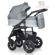 Verdi Laser Black collection bērnu universālie ratiņi 2in1 07 (grey)