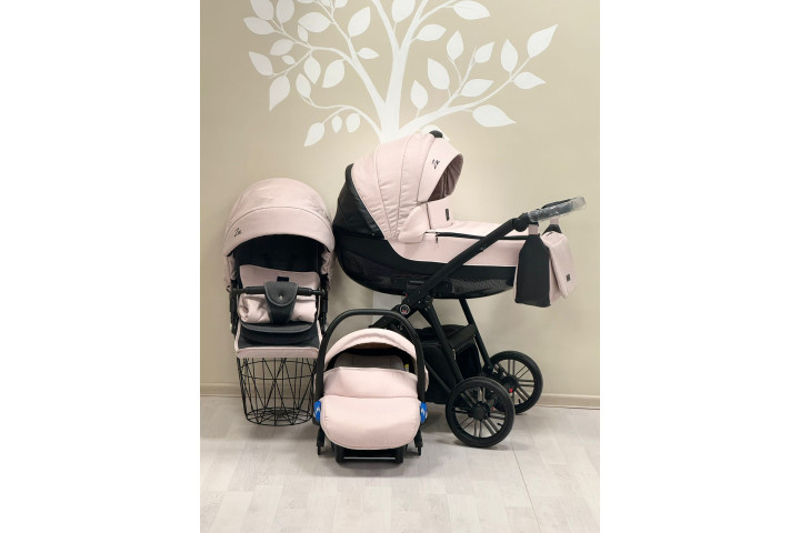 Camarelo Zeo 3-1 Zeo-14 (roza) bērnu universālie ratiņi Camarelo Zeo 3-1 Zeo-14 (roza) bērnu universālie ratiņi