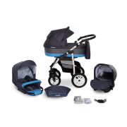 Verdi Laser bērnu universālie ratiņi 3in1 col.8 (Grey/blue)