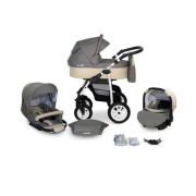 Verdi Laser bērnu universālie ratiņi 3in1 col.7 (grey/beige)