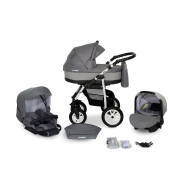 Verdi Laser bērnu universālie ratiņi 3in1 col.11 (grey/grey)