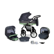 Verdi Laser bērnu universālie ratiņi 3in1 col.6 (Grey/green)