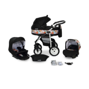 Verdi Laser bērnu universālie ratiņi 3in1 col.5 (Black)