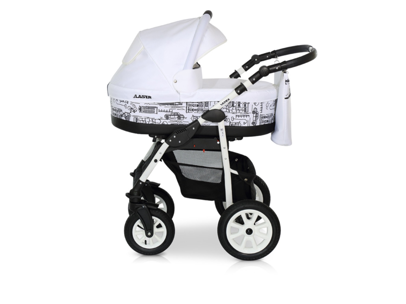 Verdi Laser bērnu universālie ratiņi 3in1 col.3 (White)