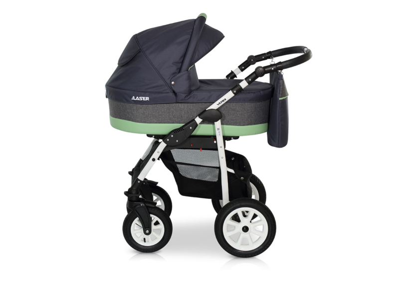 Verdi Laser bērnu universālie ratiņi 3in1 col.6 (Grey/green)