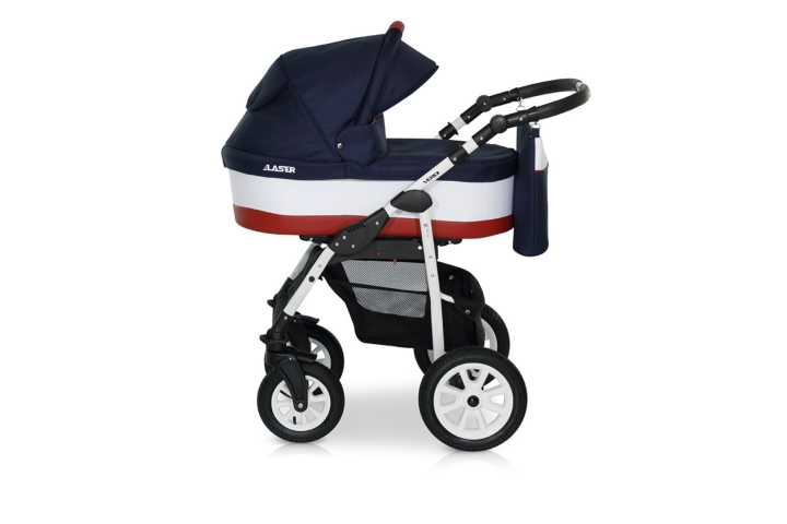 Verdi Laser bērnu universālie ratiņi 3in1 col.9 (blue/white/red)