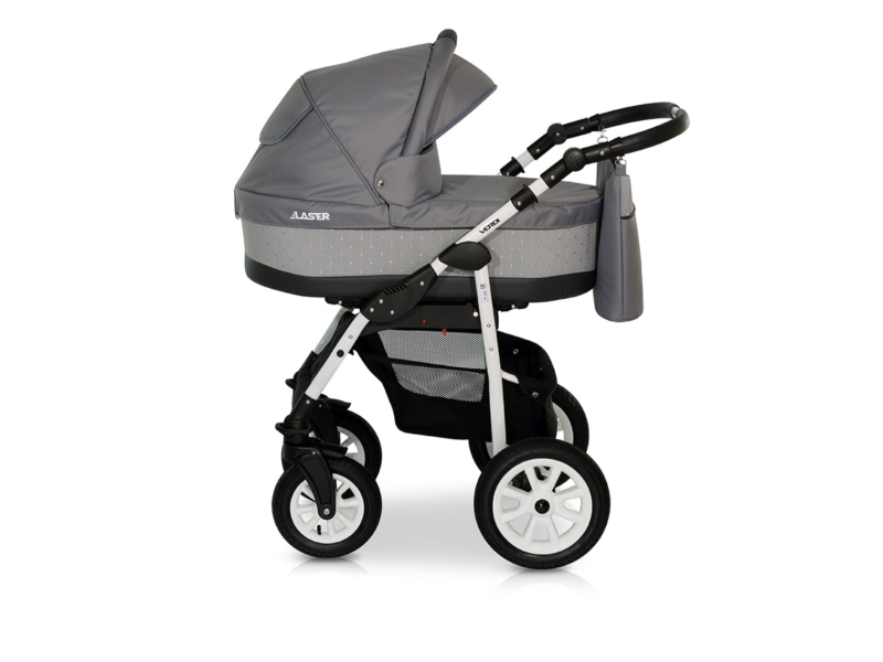 Verdi Laser bērnu universālie ratiņi 3in1 col.11 (grey/grey)