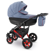 Camarelo Sevilla bērnu Universālie rati 2in1 col.XSE-6 (denim blue/red)