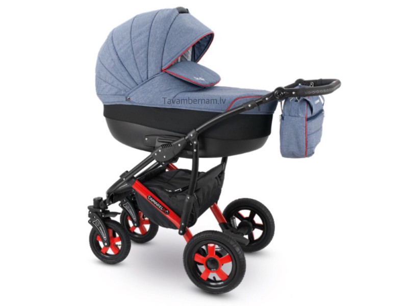 Camarelo Sevilla bērnu Universālie rati 2in1 col.XSE-6 (denim blue/red)