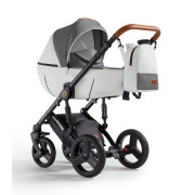 Verdi Orion universālie bērnu ratiņi 3in1 col.Eco White/Denim grey