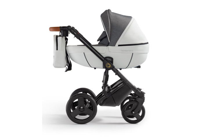 Verdi Orion universālie bērnu ratiņi 3in1 col.Eco White/Denim grey