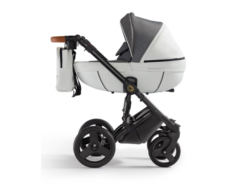 Verdi Orion universālie bērnu ratiņi 3in1 col.Eco White/Denim grey