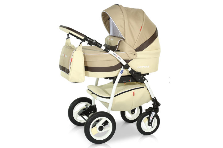 Verdi Optima bērnu universālie ratiņi 2in1 col.02 (beige)