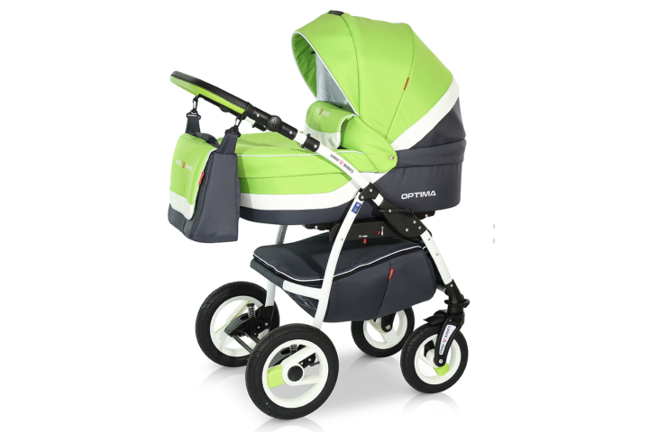 Verdi Optima bērnu universālie ratiņi 3in1 col.03 (green)