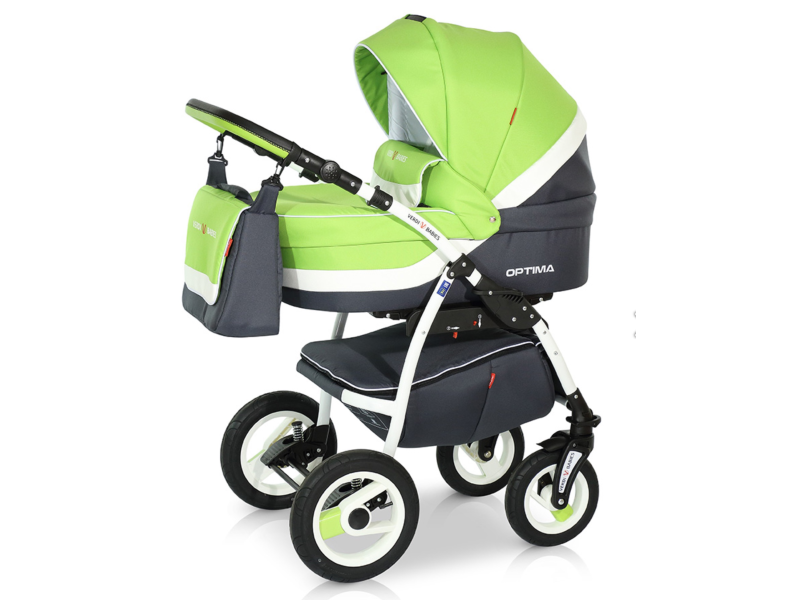 Verdi Optima bērnu universālie ratiņi 3in1 col.03 (green)