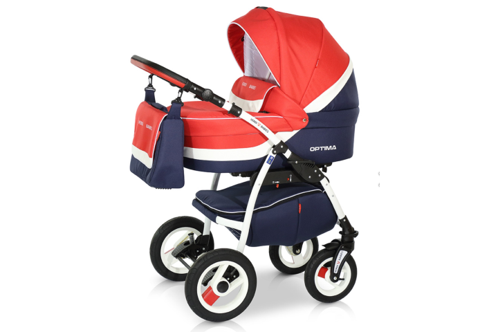 Verdi Optima bērnu universālie ratiņi 3in1 col.05 (red)