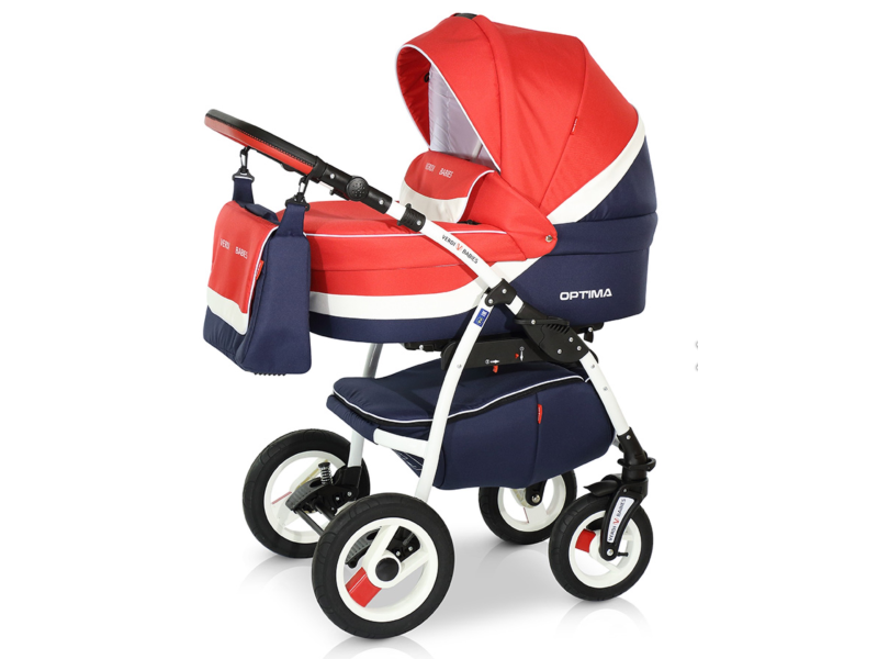Verdi Optima bērnu universālie ratiņi 3in1 col.05 (red)