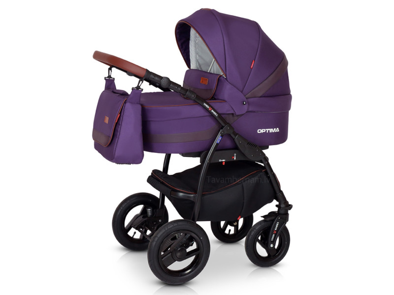 Verdi Optima bērnu universālie ratiņi 3in1 col.B4 (violet)
