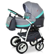 Verdi Optima bērnu universālie ratiņi 3in1 col.07 (grey/blue)
