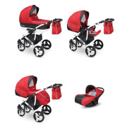 Camarelo Carera new bērnu universālie ratiņi 3in1 col.CAN-1 (denim red)