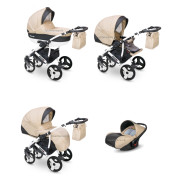 Camarelo Carera new bērnu universālie ratiņi 3in1 col.CAN-4 (denim beige)