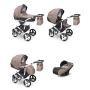 Camarelo Carera new bērnu universālie ratiņi 3in1 col.CAN-5 (denim dark beige)