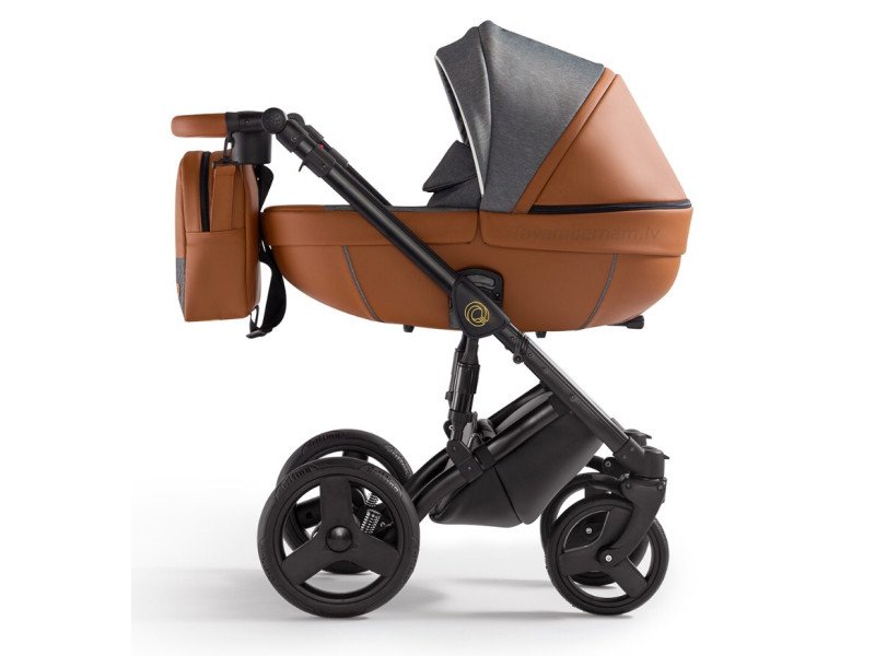 Verdi Orion universālie bērnu ratiņi 3in1 col.Eco Caramel/Denim grey