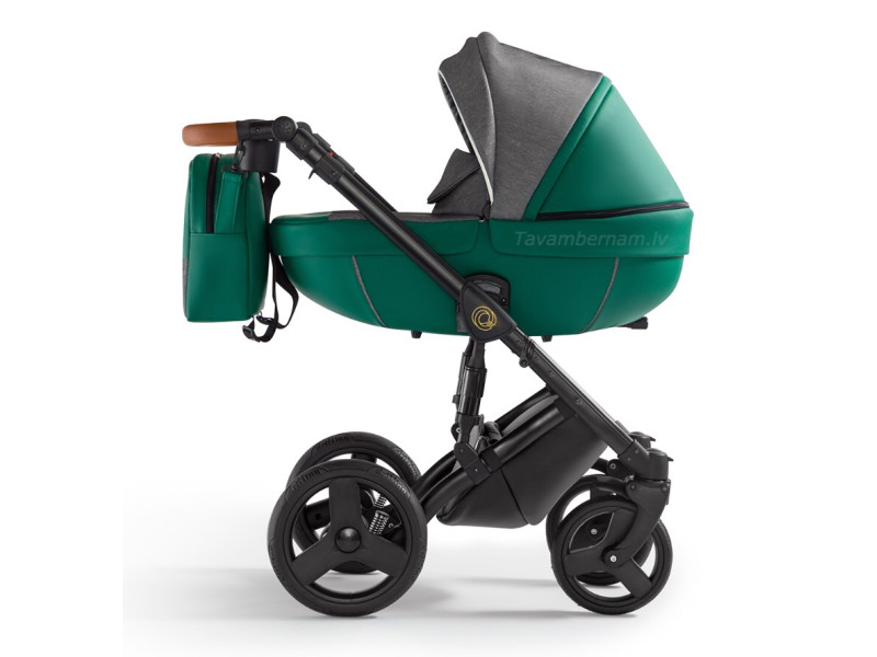 Verdi Orion universālie bērnu ratiņi 3in1 col.Eco Green/Denim grey