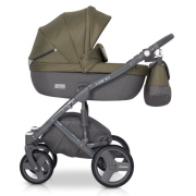 Riko Vario bērnu universālie ratiņi 3in1col.03 Olive