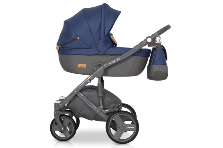 Riko Vario bērnu universālie ratiņi 3in1col.05 Denim