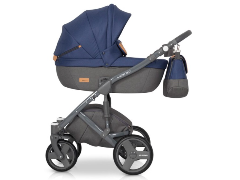 Riko Vario bērnu universālie ratiņi 3in1col.05 Denim