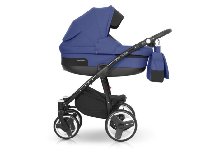 Riko Re-flex bērnu universālie ratiņi 3in1col.01 Sapphire