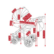 Camarelo Carera new bērnu universālie ratiņi 3in1 col.CAN-1 (denim red) Camarelo Carera new bērnu universālie ratiņi 3in1 col.CAN-1 (denim red)